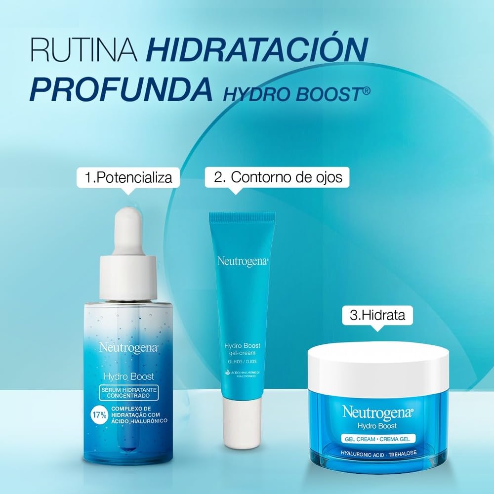 Neutrogena Crema Hidratante Facial en Gel Hydro Boost sin fragancia Ácido Hialurónico 50 ml