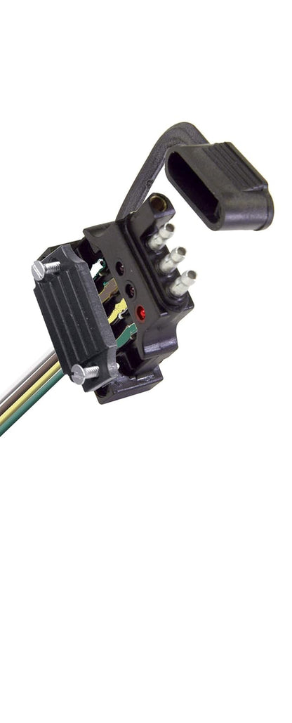 Hopkins Towing Solutions 48192 Endurance Quick Fix - Conector Plano Lateral de Remolque 4 Unidades, Color Negro