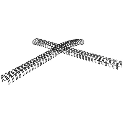 GBC Arillo Metálico Twin Loop 3:1-9/16" para Engargolar, Color Negro, Paquete con 20 Piezas. P7234