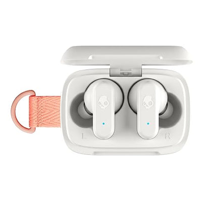 Skullcandy Dime 3 Auriculares In-Ear Inalámbricos, 20 h de Autonomía, Micrófono, Compatibles con iPhone Android y Dispositivos Bluetooth, Blanco