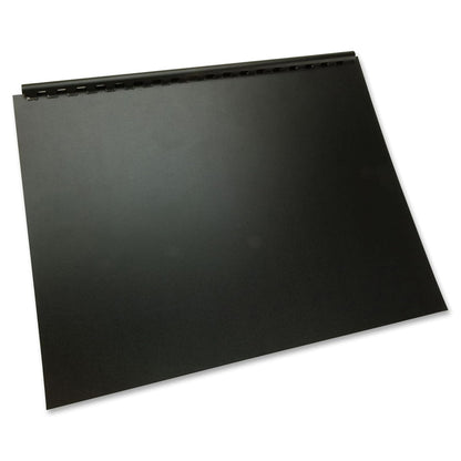 GBC Fundas de presentación de polietileno reciclado, 21,6 x 27,9 cm, esquinas cuadradas, 25 fundas por paquete, Negro, 27.94 cm x 21.59 cm