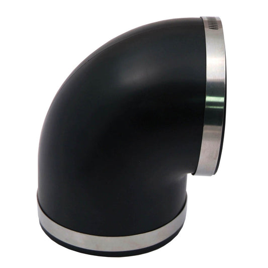 Spectre Codo Acoplador PVC 90 Grados 4 Pulgadas | 10 cm, para tubos de admisión, incluye abrazaderas