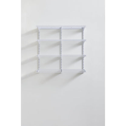 Rubbermaid Sistema de estantería de organización de despensa de 36 pulgadas, montaje directo en pared, 4 estantes y kit de herramientas de montaje incluido sistema de estantería de alambre blanco para