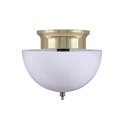 Aspen Creative 28008-15-2, visualización de cúpula con clip para bombillas tipo A, para interiores y acabado blanco, 7 5/8 pulgadas de diámetro x 4 pulgadas de altura, paquete de 2