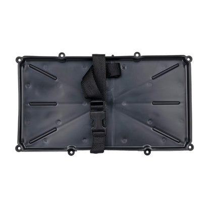 T-H Marine - Soporte para Bandeja de batería Estrecha – Solución de Almacenamiento de batería para Grupos 29 y 31 – Certificado NMMA con Correa de Polietileno y Hebilla de liberación rápida, Ideal