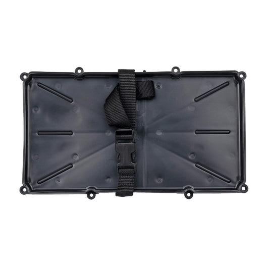 T-H Marine - Soporte para Bandeja de batería Estrecha – Solución de Almacenamiento de batería para Grupos 29 y 31 – Certificado NMMA con Correa de Polietileno y Hebilla de liberación rápida, Ideal