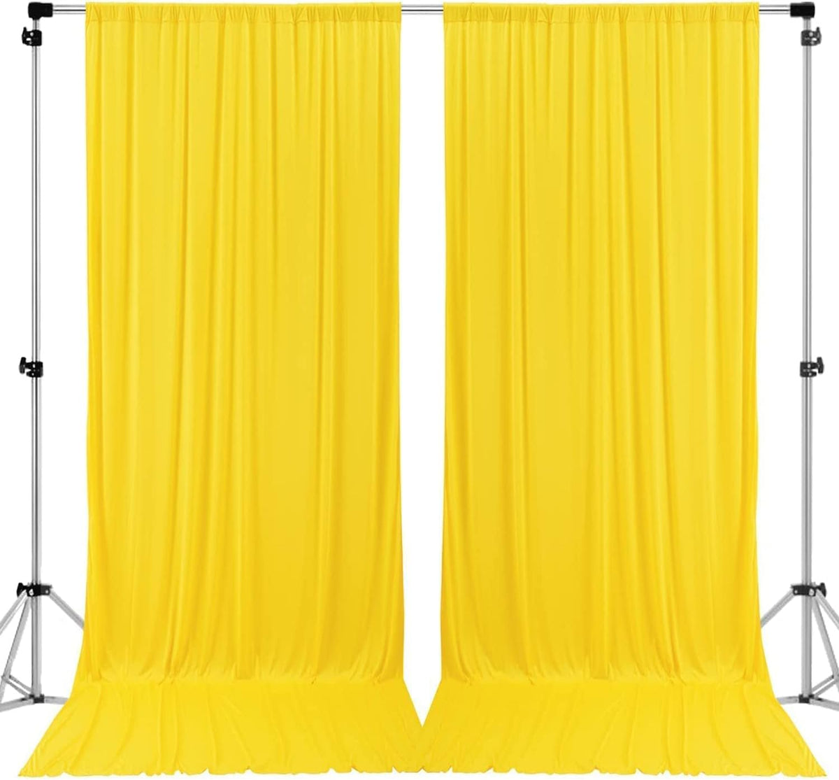 AK Trading Co. Telón de Fondo de Poliéster IFR 10 x 8 pies para Fotografía y Eventos - 10FT X 8FT - Amarillo limón