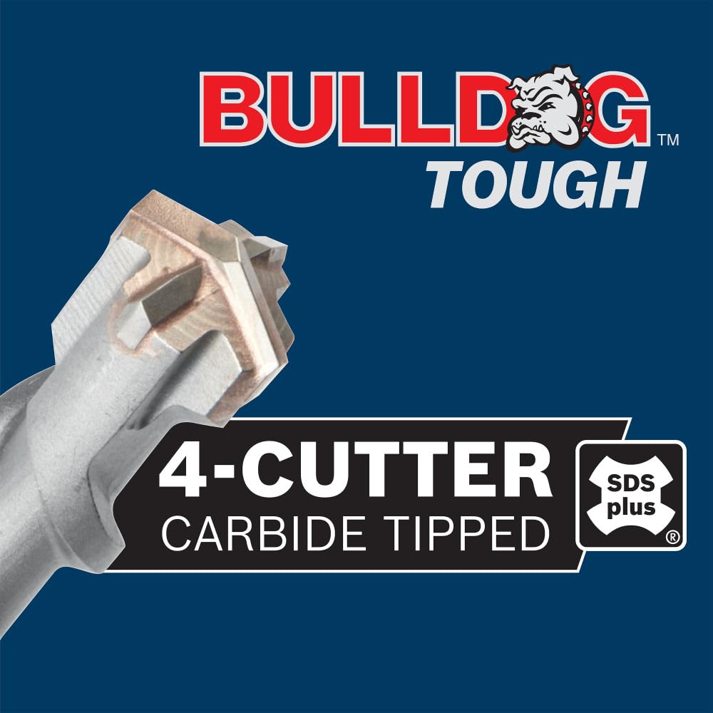 Bosch HC4C2088 1/2" x 24 pulgadas. SDS-Plus Bulldog - Broca de martillo giratorio resistente