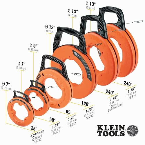 KLEIN TOOLS 56331 | Guía Jalacables | 15 M | Acero | Menor Fricción