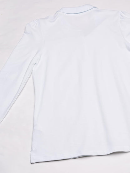 The Children's Place Uniform Long Sleeve Pique Polo Camisa Niñas