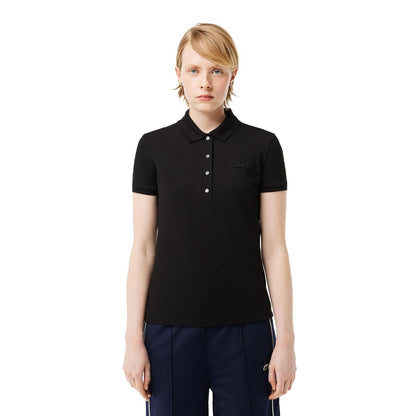 Lacoste Polo manga corta stretch Botones para Mujer