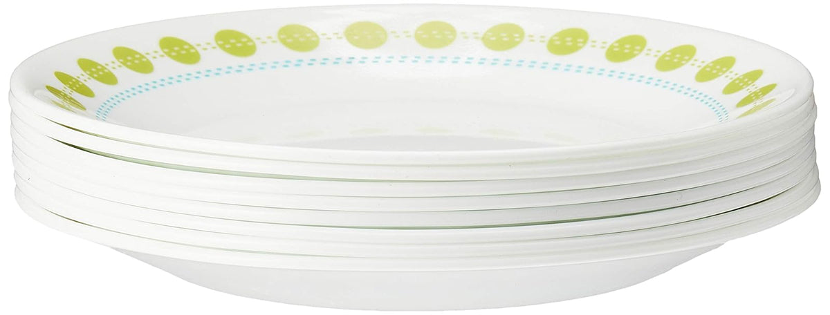 Corelle Juego de Platos Llanos de Vidrio Resistente (8 Piezas) - South Beach - Platos de aperitivo