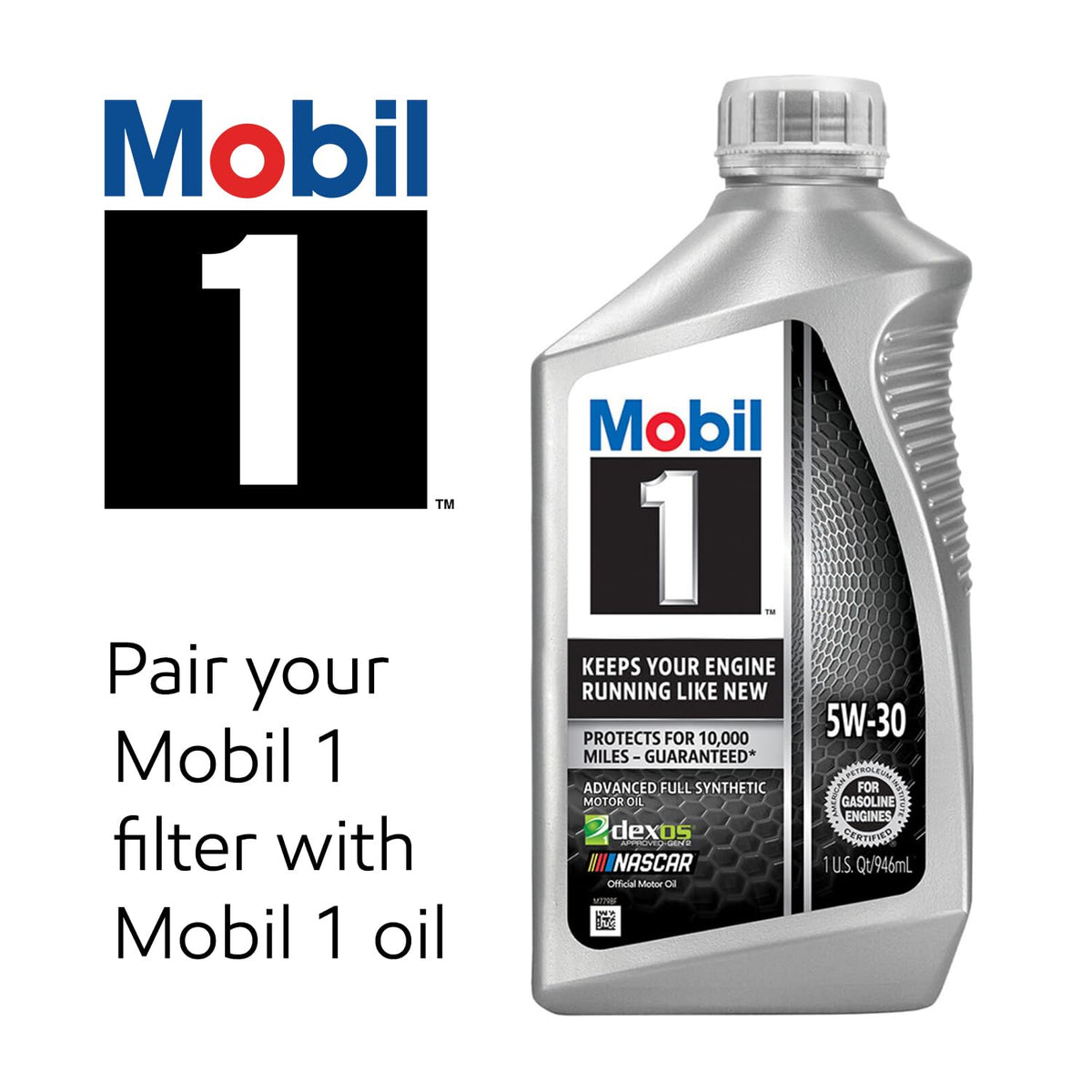 Mobil 1 M1-212A Filtro de Aceite de Rendimiento extendido, 1 Paquete