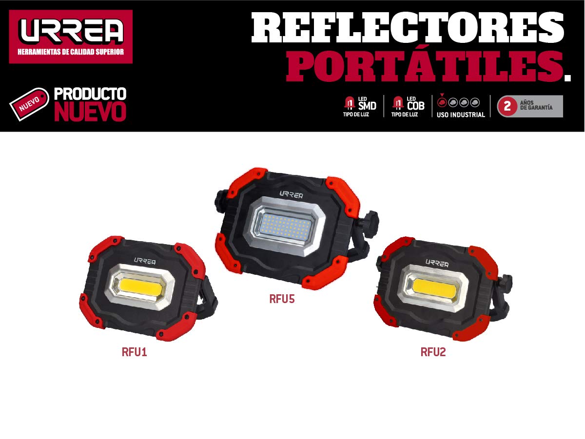Urrea Herramientas RFU2 Urrea Reflector 2500lm AC 100-240V, 30W, pack of/paquete de 1