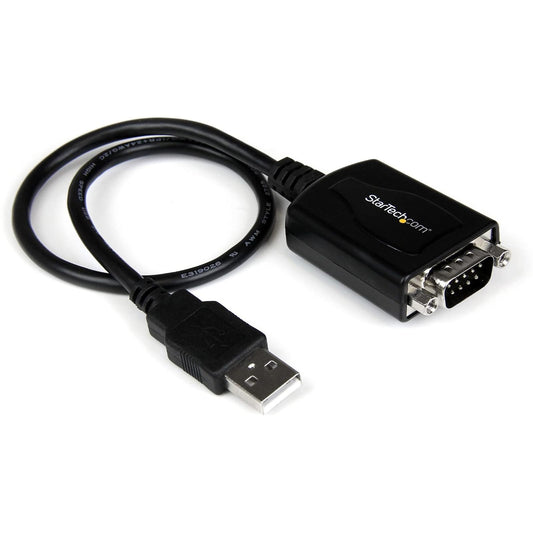 StarTech ICUSB232PRO Cable USB a Puerto Serie Serial RS232 con Retención del Puerto de Asignación COM, 1x DB9 Macho, 1x USB A Macho, 0.3m