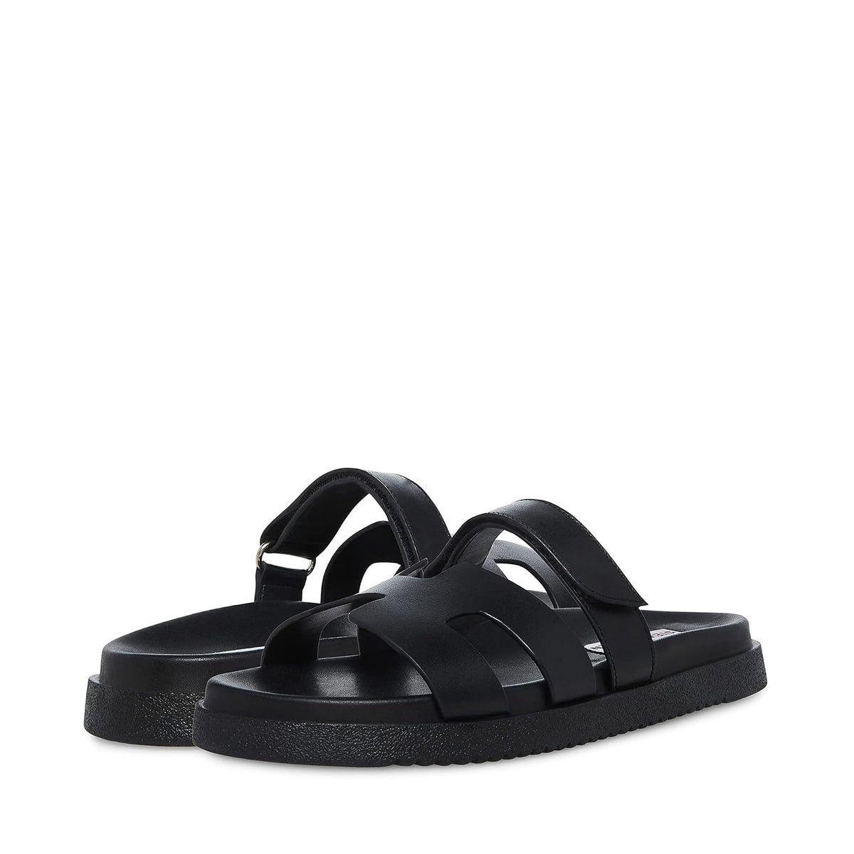 Steve Madden Mayven Sandalia de Piel para Mujer - 23.5 cm - Negro