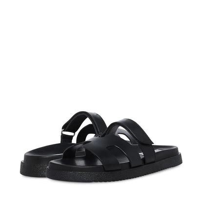 Steve Madden Mayven Sandalia de Piel para Mujer - 23.5 cm - Negro