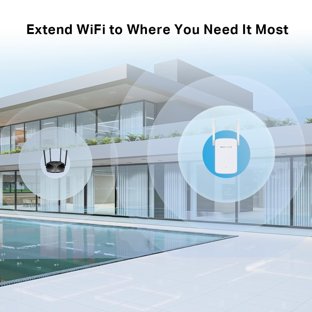 MERCUSYS Expansor de Rango AC1200 WiFi ME30, 2 Antenas, 2.4Ghz/5Ghz IEEE 802.11A, AC5, IEEE 802.11B/G/N (ME30)