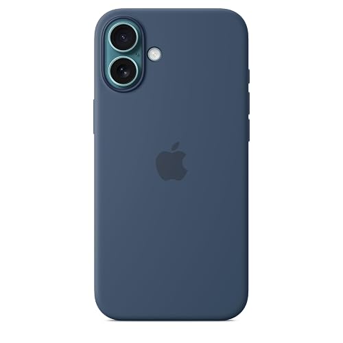 Apple Funda de silicón con MagSafe para el iPhone 16 Plus - Azul Denim ​​​​​​​