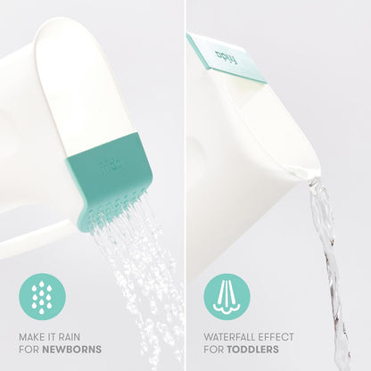 Frida Baby Regadera Infantil para la Ducha | Hora del Baño | Mango Ergonómico de Fácil Agarre | 2 Formas de enguagar | SIN BPA