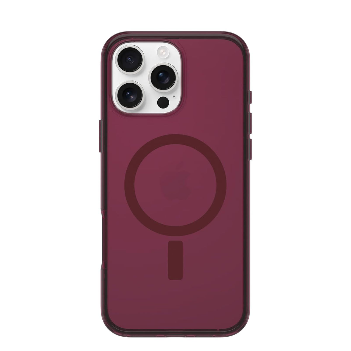 OtterBox Carcasa Symmetry para iPhone 16 Pro Max Foxberry Pink | Transparente, Protección DROP+, 40% plástico reciclado