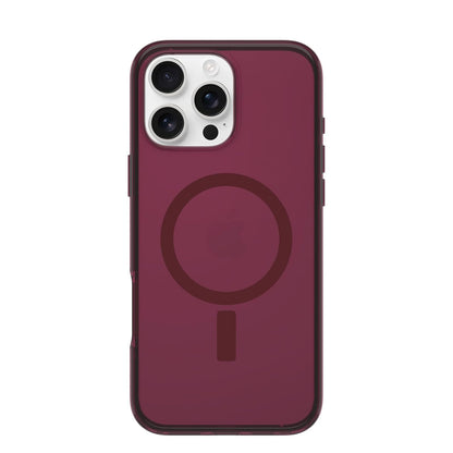 OtterBox Carcasa Symmetry para iPhone 16 Pro Max Foxberry Pink | Transparente, Protección DROP+, 40% plástico reciclado