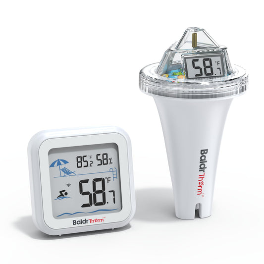Termómetro digital de piscina flotante fácil de leer, termómetro de agua de gran tamaño para inmersión en frío, termómetro de temperatura del agua para tina de hidromasaje, baño de hielo, piscina, spa
