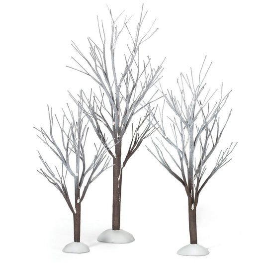 Department 56 Snow Village First Frost Trees (Juego de 3)