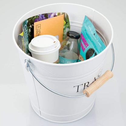 InterDesign Pail Waste Can, White