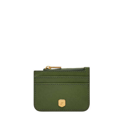 Tarjetero Fossil SL10078314 de piel en color verde para mujer