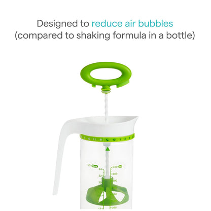 Munchkin Smart Blend - Jarra de mezcla de fórmula y almacenamiento de leche materna, 24 onzas, verde
