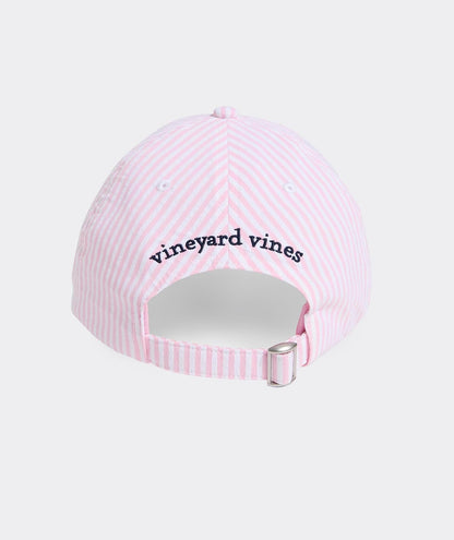 Vineyard Vines Womens Harbor Seersucker Baseball Hat Gorra de béisbol Mujer