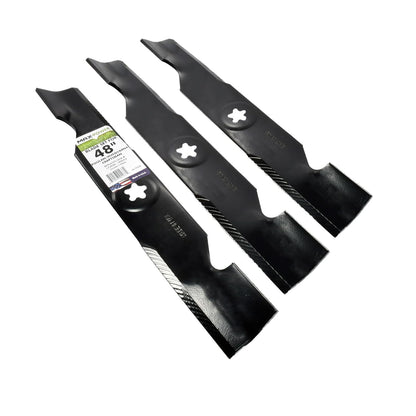 Maxpower Juego 3 Cuchillas Cortacésped 48 pulgadas Craftsman, Husqvarna, Poulan