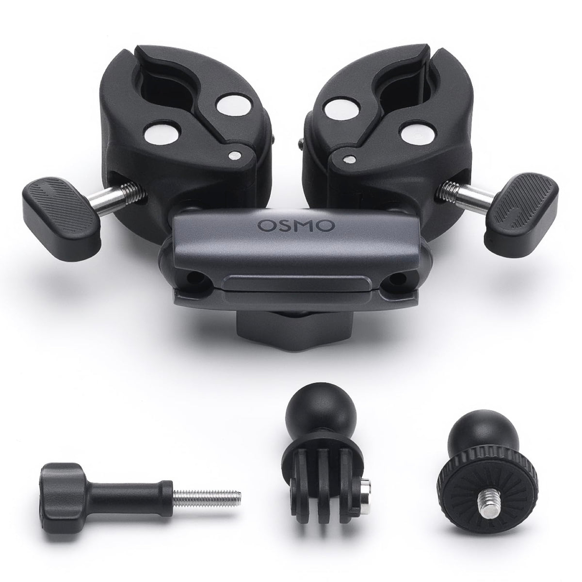 dji Abrazadera Doble de Alta Resistencia Osmo, Compatibilidad: Osmo Nano, Osmo 360, Osmo Action 3, Osmo Action 4, Osmo Action 5 Pro
