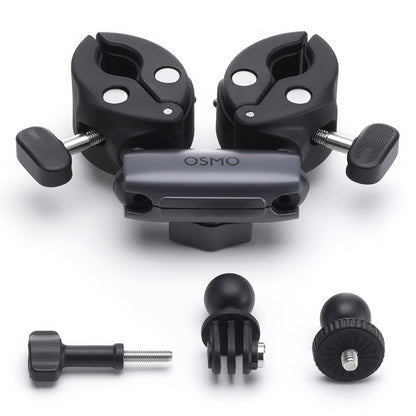 dji Abrazadera Doble de Alta Resistencia Osmo, Compatibilidad: Osmo Nano, Osmo 360, Osmo Action 3, Osmo Action 4, Osmo Action 5 Pro