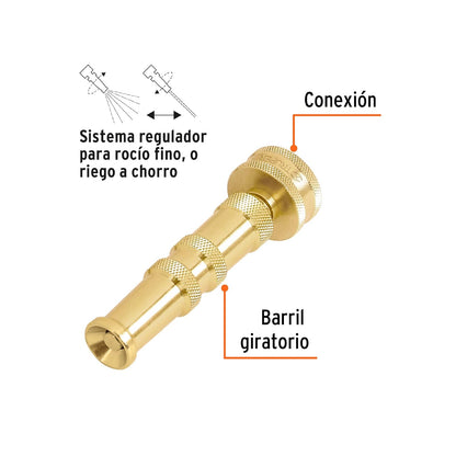 Truper CHMA-4, Chiflón fabricado en latón maquinado, 4"