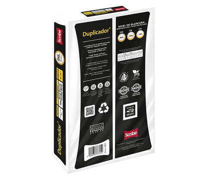 Scribe, Duplicador®, Papel Bond, Tamaño Oficio, 78 g/m², Paquete 500 hojas, Color Blanco