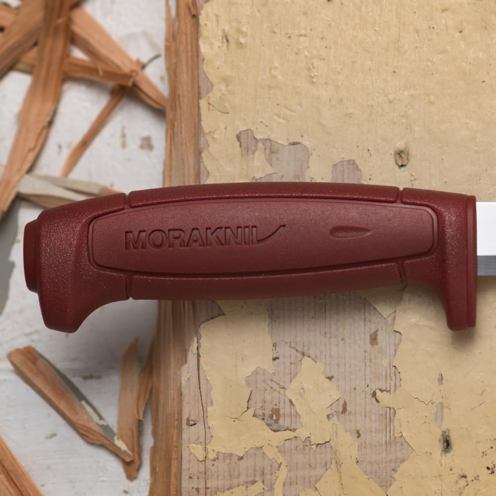 Morakniv Craftline Basic 511 Acero de alto carbono Utilidad Cuchillo de hoja fija y combi-sheath, 3.6-" Blade