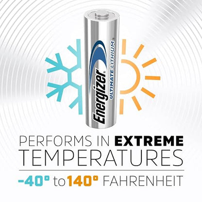 Energizer Ultimate Lithium AA Batteries, 8 Count (L91SBP-8)