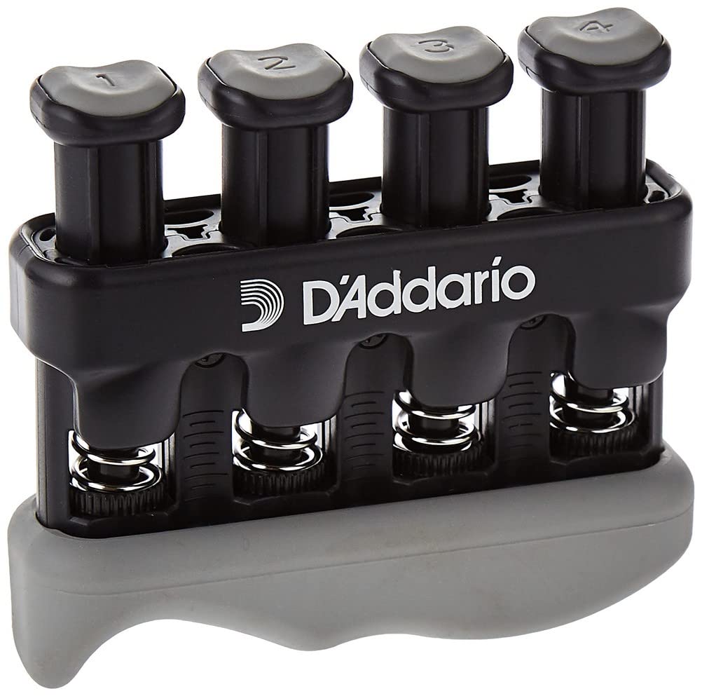 D'Addario Accessories | Ejercitador de mano para instrumentos | Varigrip | Mejora destreza y fuerza en dedos, mano y antebrazo - Ergonómico