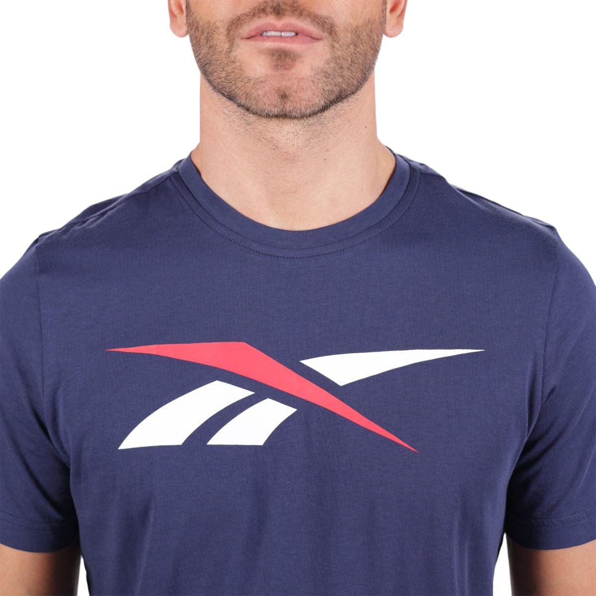 Reebok 100206020-3711-S Playera Vector tee para Hombre, M, Azul Marino