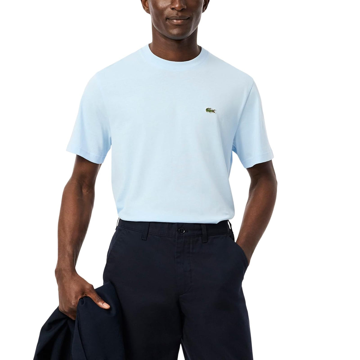 Lacoste - Playera de algodón de Ajuste clásico para Hombre - XL - Azul