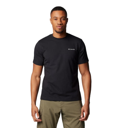 Columbia Thistletown Hills Camisa de Manga Corta para Senderismo, Hombre - Negro - - 4X