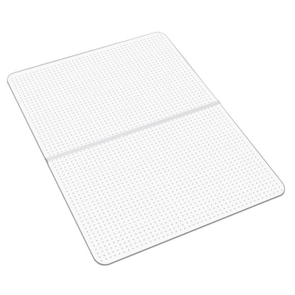 VEVOR Alfombra Protectora para Suelos Alfombrados 1219,2 x 914,4 mm Rectangular Alfombrillas de PVC para Silla de Oficina Antideslizante Fácil de Limpiar Deslizamiento Suave para Hogar, Transparente