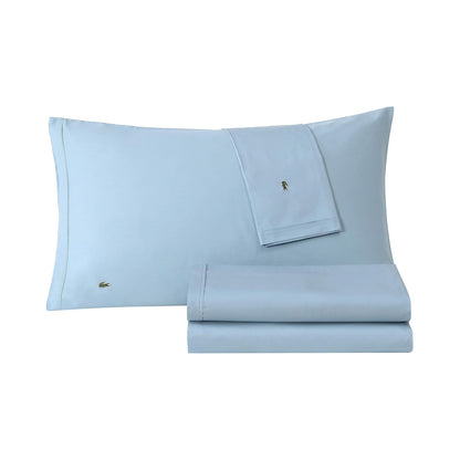 Lacoste Juego de Sábanas de Percal 100% Algodón - Allure Blue - Full
