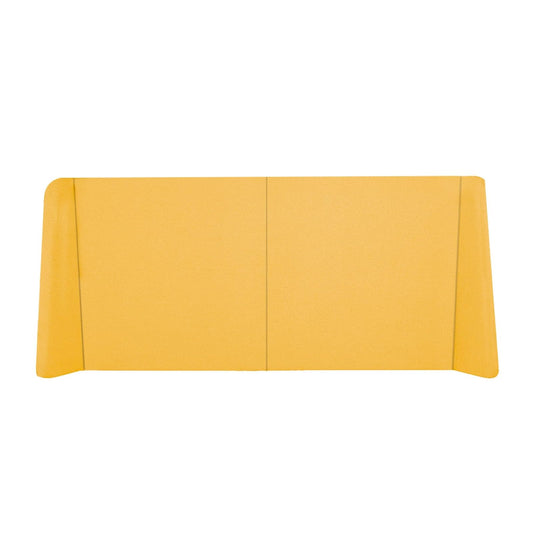 Sochic Cabecera para Cama Matrimonial Tapizada Color Mostaza. Acolchada con Hule Espuma. Estructura de Madera Industrial