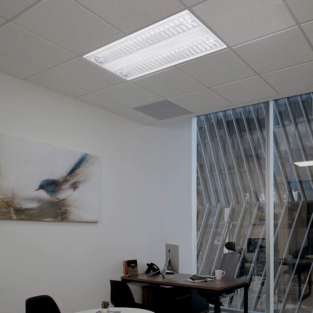 Tecnolite - Panel LED 2x2 Suspendido/Empotrable 40 W, Luz Blanca Neutra, No atenuable, LED integrado
