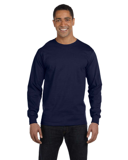 Hanes Essentials - Paquete de Camisetas de Manga Larga para Hombre, Camisetas de