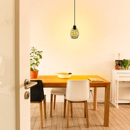 Tecnolite Lámpara Colgante de Metal 1.50 m de Altura, Potencia Máx. 60 W, 1 Base E27, No incluye foco