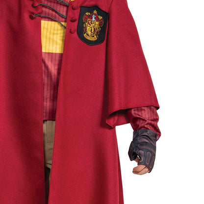 Harry Potter Quidditch Gryffindor - Disfraz Infantil de Lujo, Rojo y Dorado, Talla M (7-8)